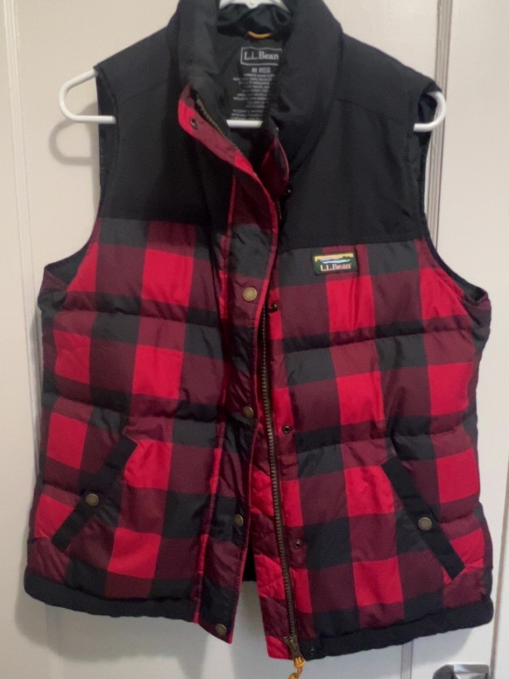 LL Bean Plaid vest